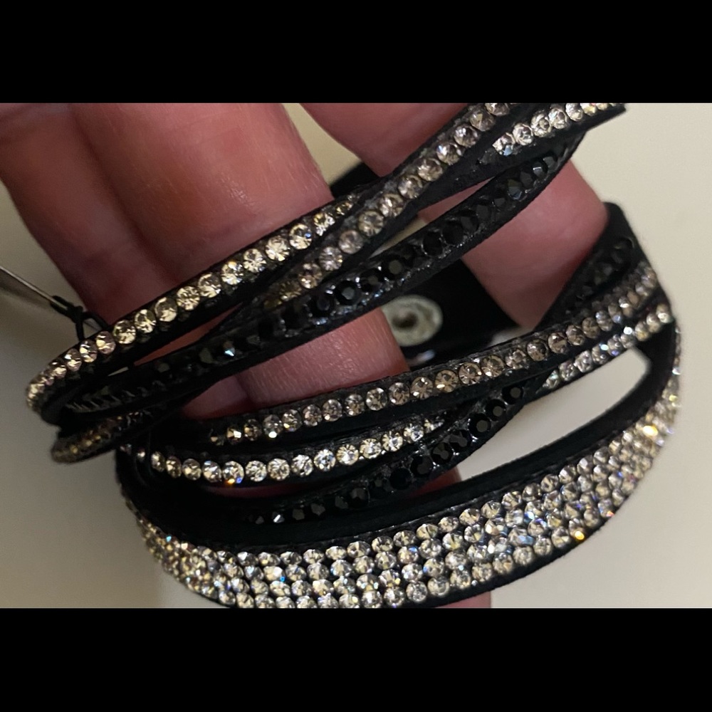 COPY - Black suede urban wrap bracelet